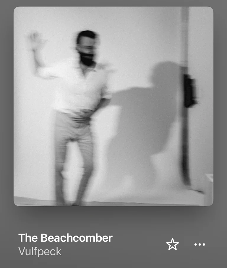 Screenshot of the album art for Vulfpeck’s single The Beachcomber